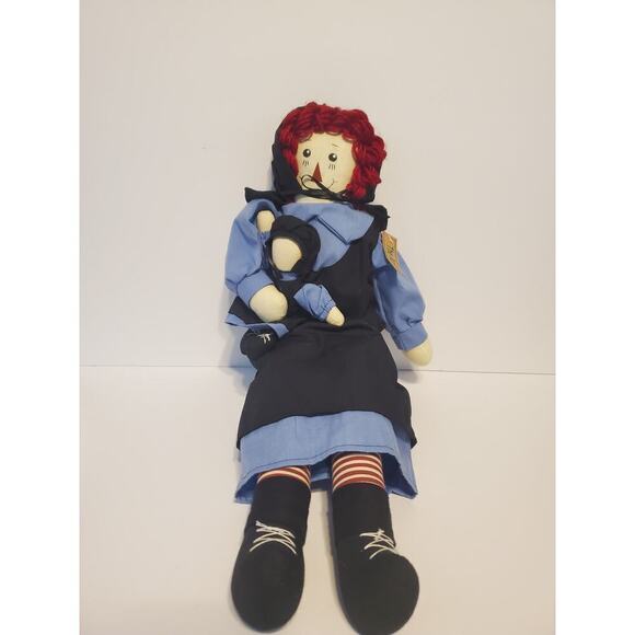 Raggedy Ann Doll with child Springford Amish21 inches With new with tags